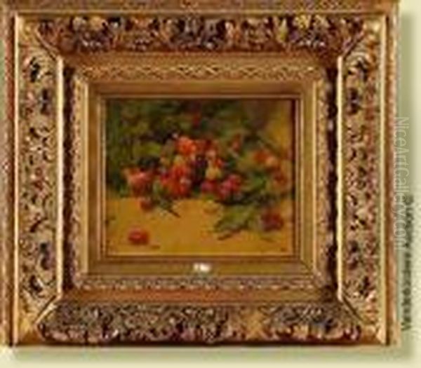 Nature Morte Aux Cerises Oil Painting by Georges Jeannin