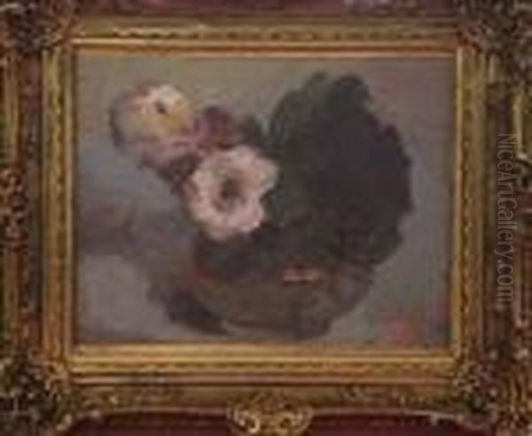 Bouquet De Fleurs Oil Painting by Georges Jeannin