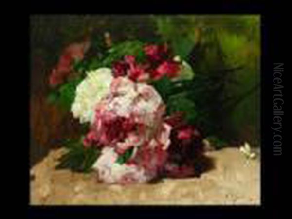 Blumenstilleben Oil Painting by Georges Jeannin