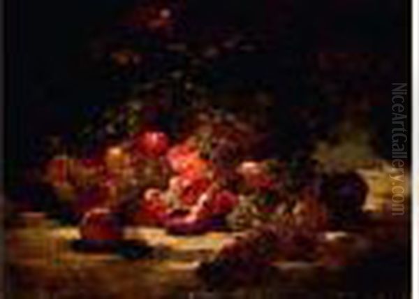 Fruits D'automne Oil Painting by Georges Jeannin