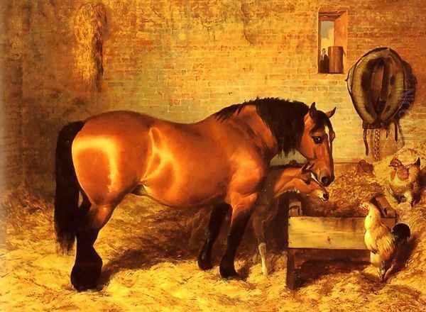 Feeding Time Oil Painting by Robert Nightingale