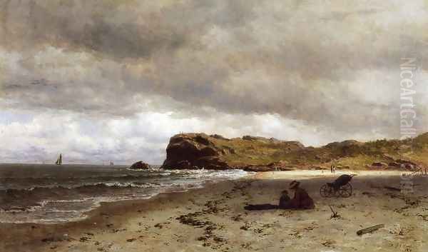 Bass Rocks, Near Gloucester, Massachusetts Oil Painting by James Craig Nicoll