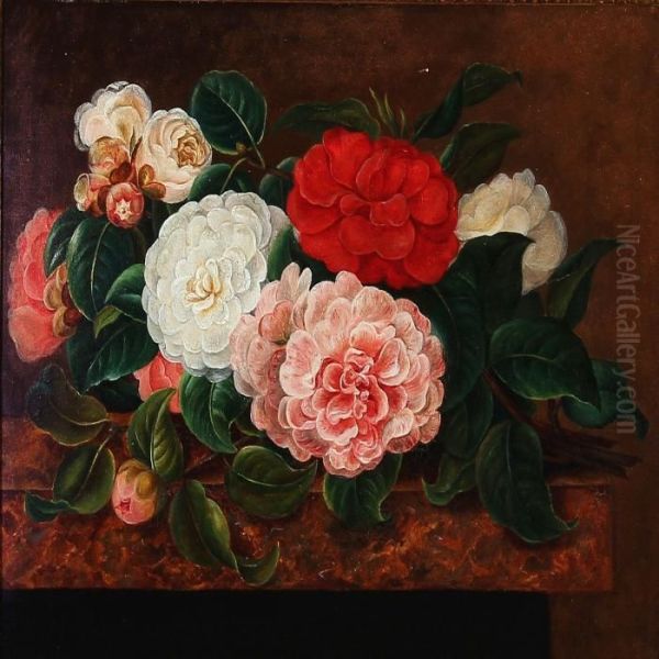 Still Life Oil Painting by I.L. Jensen