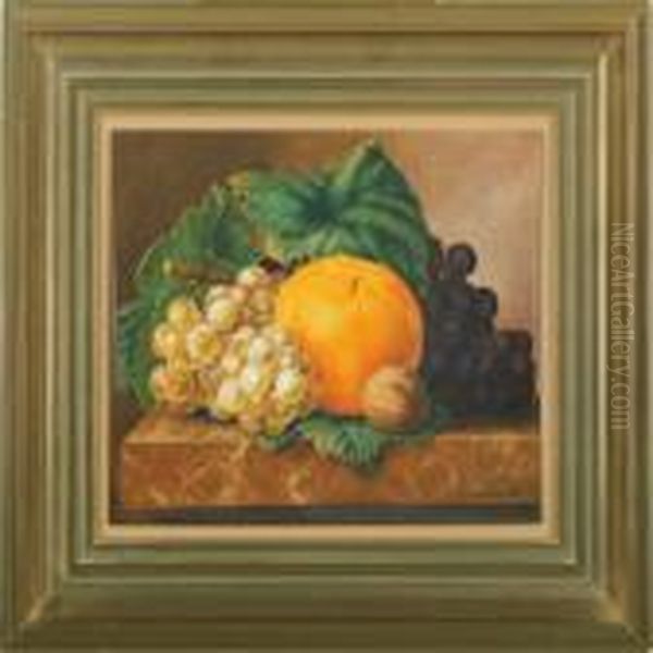 The Fruits Oil Painting by I.L. Jensen