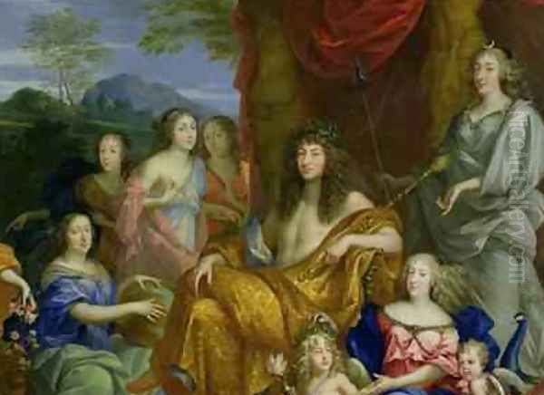 The Family of Louis XIV 1638-1715 1670 3 Oil Painting by Jean Nocret I