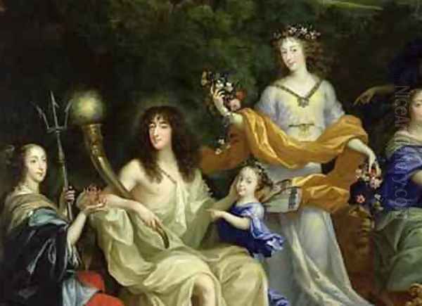 The Family of Louis XIV 1638-1715 1670 2 Oil Painting by Jean Nocret I