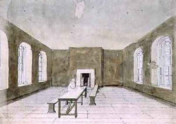 The Condemned Room Newgate Prison Oil Painting by Frederick Nash