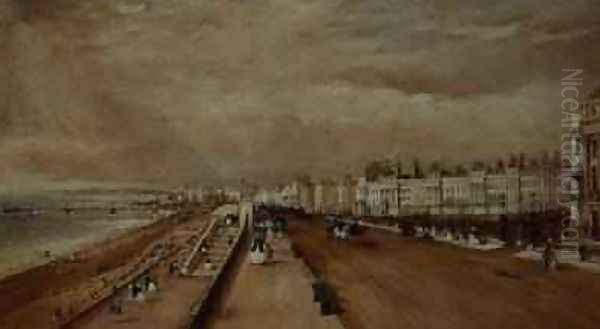 The Seafront Brighton Oil Painting by Frederick Nash