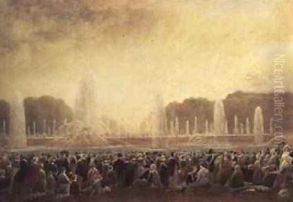 The Fountains at Versailles Oil Painting by Frederick Nash