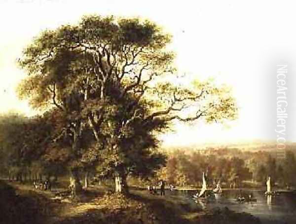 View on The Forth Stirling Oil Painting by Jane Nasmyth