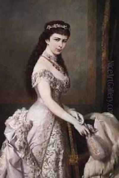 Elizabeth of Bavaria 1837-98 Oil Painting by Parthenope Nightingale (Lady Verney)