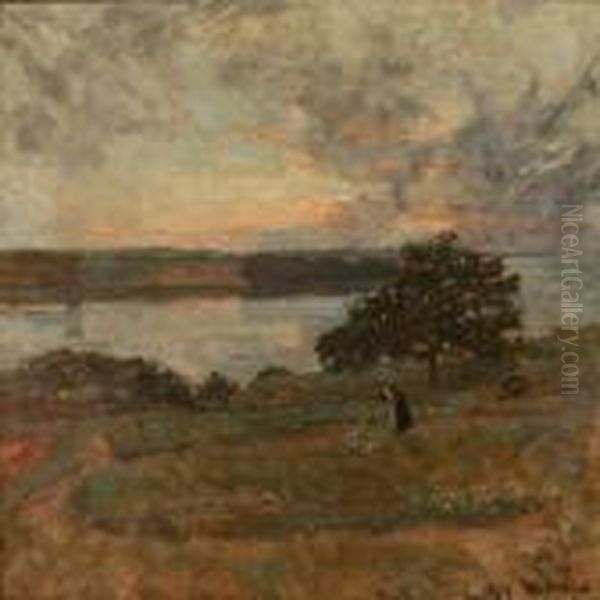 Fra Bramsnaesvig Oil Painting by Viggo Johansen