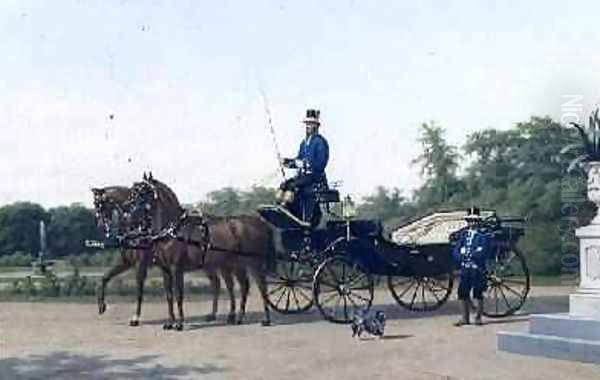 The Awaiting Carriage 1865 Oil Painting by Willem Carel Nakken