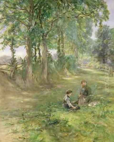 The Gamekeepers Rest 1897 Oil Painting by Erskine E. Nicol