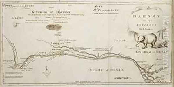 Dahomey and its Environs from The History of Dahomey Oil Painting by Robert Norris