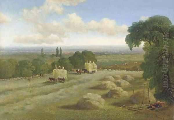 Harvest time, Hampstead Oil Painting by Edward H. Niemann