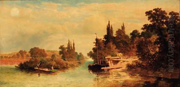 Great Marlow, Berkshire Oil Painting by Edward H. Niemann