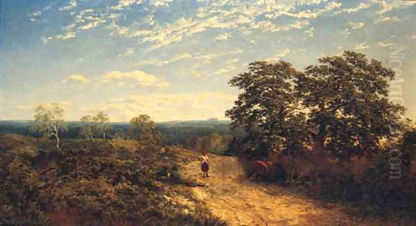 On Pauls Cray Common, Chislehurst, Kent Oil Painting by Edward H. Niemann