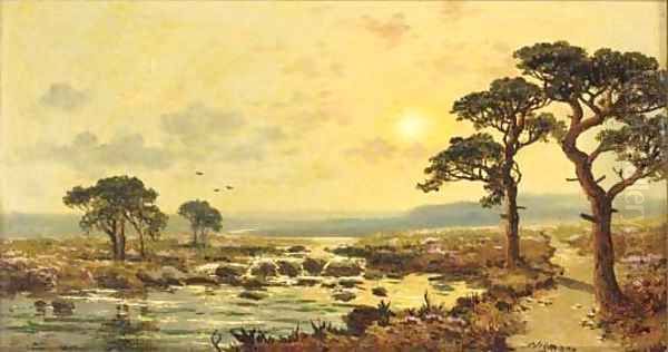 On the moors, Yorkshire Oil Painting by Edward H. Niemann