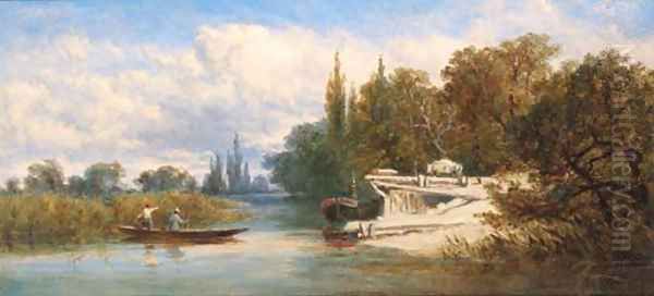 Pitt Pier, Quarry Wood, Marlow-on-Thames Oil Painting by Edward H. Niemann