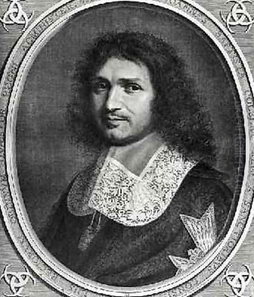 Portrait of Jean Baptiste Colbert 1619-83 Oil Painting by Robert Nanteuil