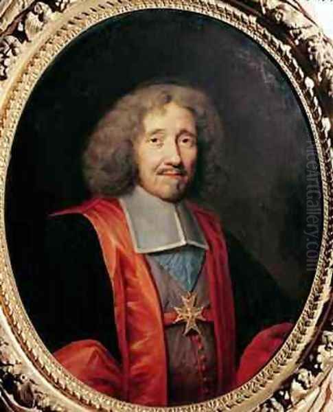 Michel II Le Tellier 1603-83 Marquis of Barbezieux Oil Painting by Robert Nanteuil