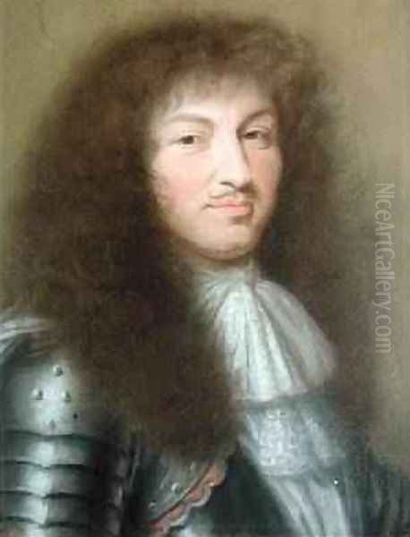 Portrait of Louis XIV 1638-1715 King of France Oil Painting by Robert Nanteuil