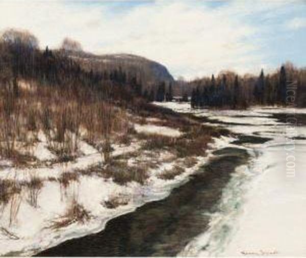 Revelation Of Spring, Near Nipigon Oil Painting by Franz Hans Johnston