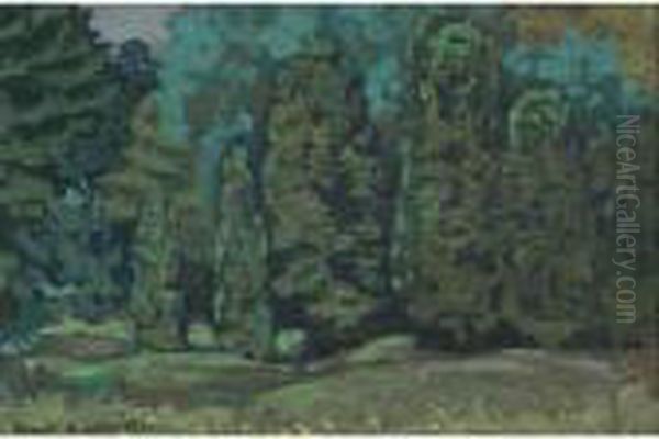 Cedar Grove, York Mills Oil Painting by Franz Hans Johnston