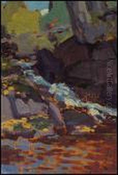 The Little Falls Oil Painting by Franz Hans Johnston