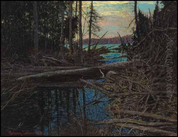 Wilds Of Algonquin Oil Painting by Franz Hans Johnston