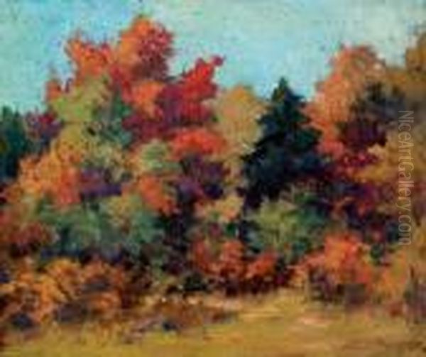 Autumn Palette, Kearney, Ont. Oil Painting by Franz Hans Johnston