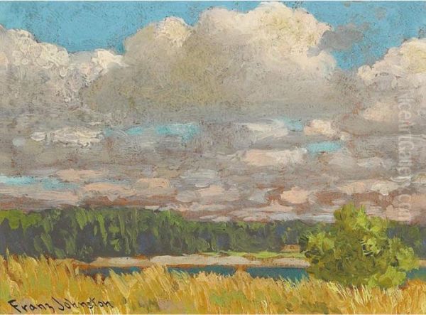 September Clouds, Georgian Bay Oil Painting by Franz Hans Johnston