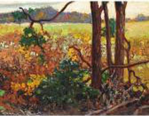 Bracken Oil Painting by Franz Hans Johnston