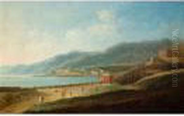 Veduta Del Golfo Di Genova Oil Painting by Antonio Joli