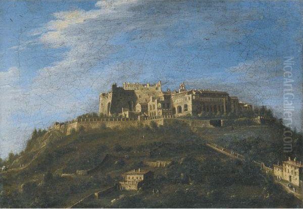 Monastery Di San Martino, Naples Oil Painting by Antonio Joli