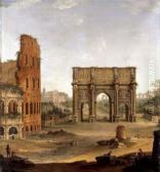 Rome Oil Painting by Antonio Joli