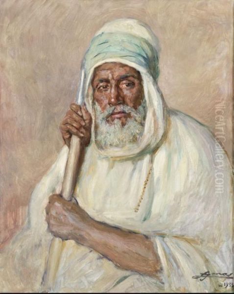 Le Marabout Oil Painting by Lucien Hector Jonas