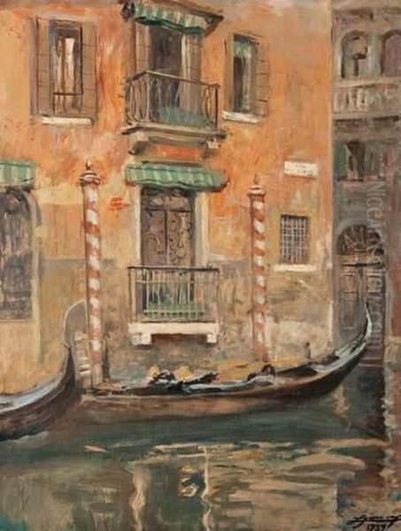 Venise Oil Painting by Lucien Hector Jonas