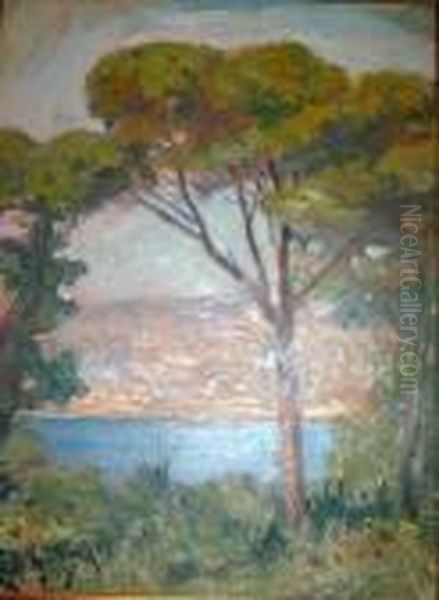 Bord De Mer Oil Painting by Lucien Hector Jonas