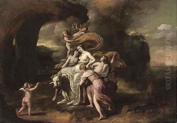 The Rape of Europa Oil Painting by Jan van Neck