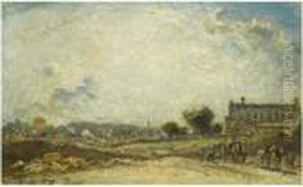 Demolition Pour Le Nouveau Boulevard De Port-royal, Paris Oil Painting by Johan Barthold Jongkind