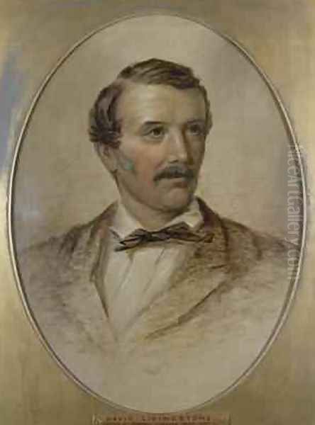 Portrait of David Livingstone 1813-73 Oil Painting by Charles Need