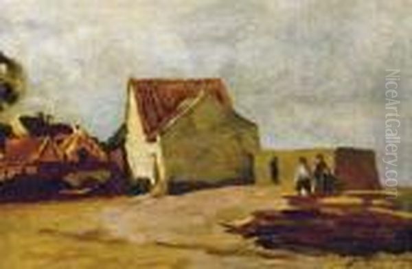 The Seaside Cottage Oil Painting by Johan Barthold Jongkind