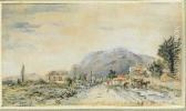 Grenoble Oil Painting by Johan Barthold Jongkind