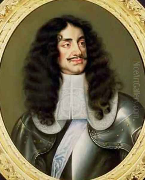 Portrait of Charles II 1630-85 Oil Painting by (circle of) Nason, Pieter