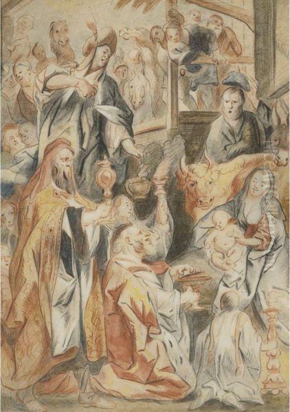 The Adoration Of The Magi Oil Painting by Jacob Jordaens