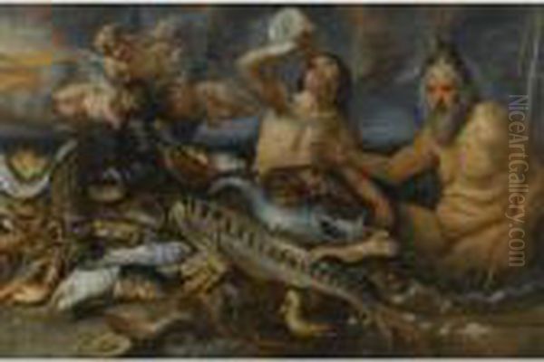 The Gifts Of The Sea Oil Painting by Jacob Jordaens