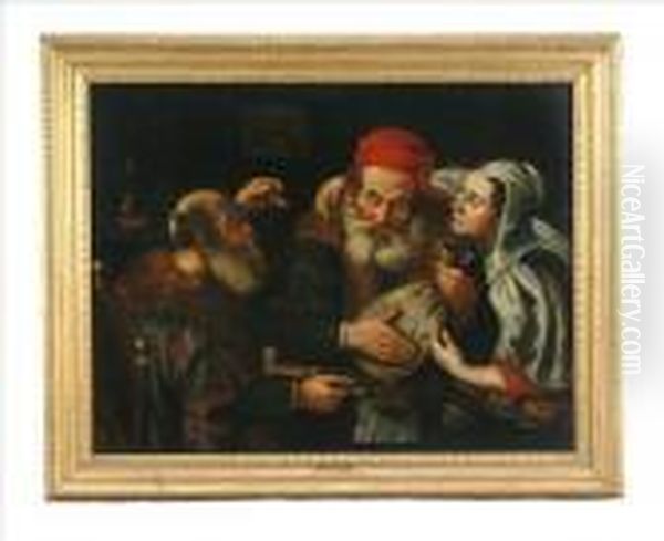 The Misers Oil Painting by Jacob Jordaens