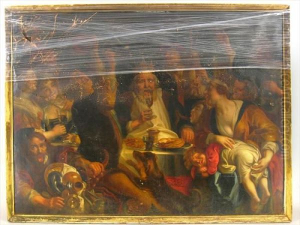 The King Drinks Oil Painting by Jacob Jordaens